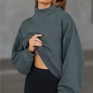 JOAH BROWN TURTLENECK SWEATSHIRT